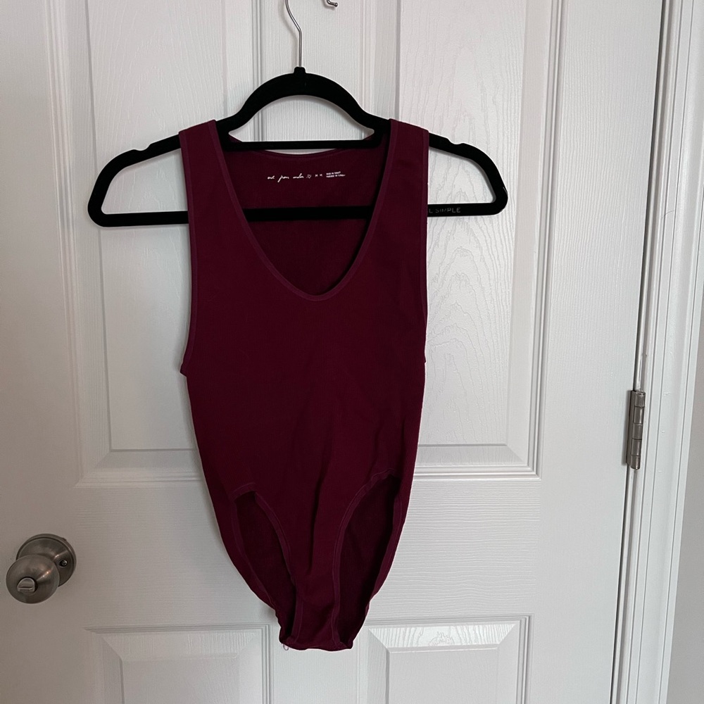 Maroon Cozy Bodysuit